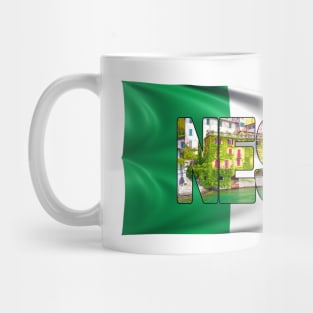 NESSO - Lake Como - Italy with Flag Mug